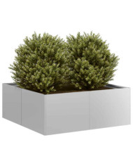 Jardinière 80x80x30 cm acier galvanisé | Mobilier & Déco