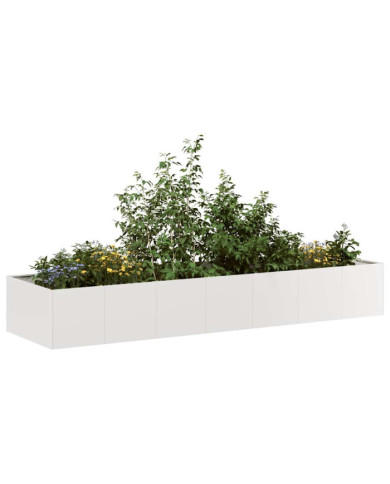 Jardinière 280x80x40 cm acier inoxydable | Mobilier & Déco