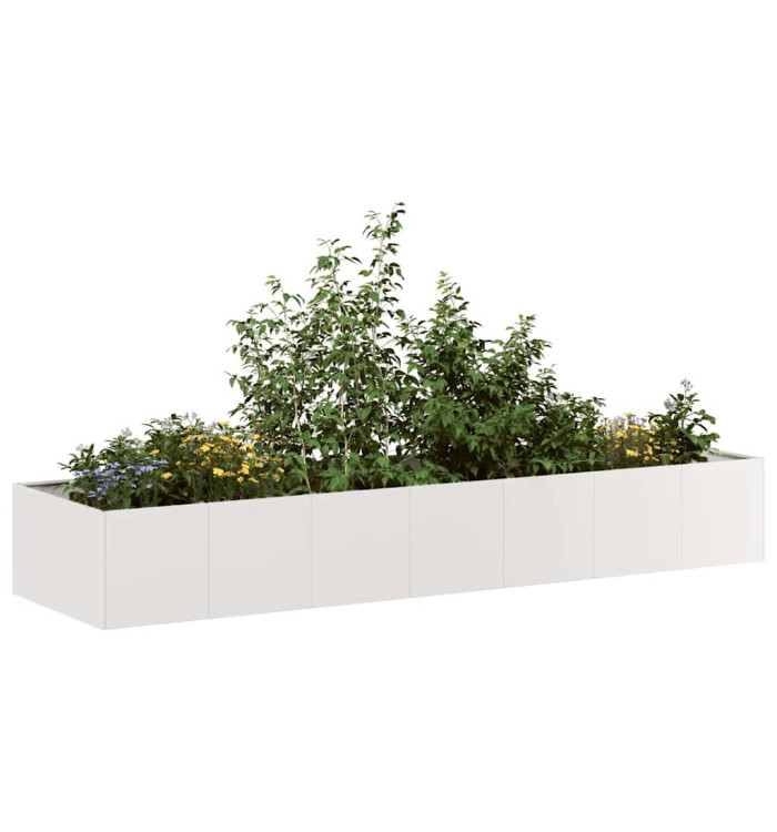 Jardinière 280x80x40 cm acier inoxydable | Mobilier & Déco