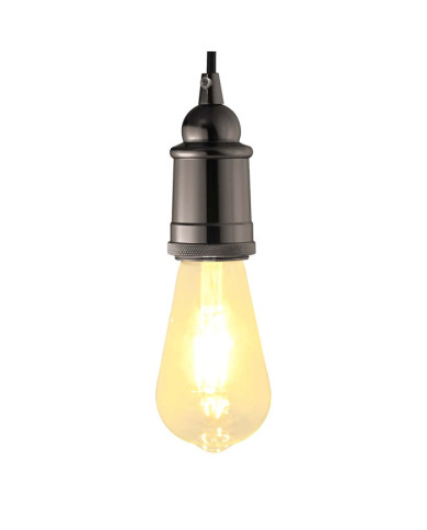 Douilles de lampe 2 pcs noir brillant E27 | Mobilier & Déco
