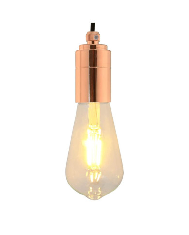 Douilles de lampe 2 pcs bronze or rose E27 | Mobilier & Déco