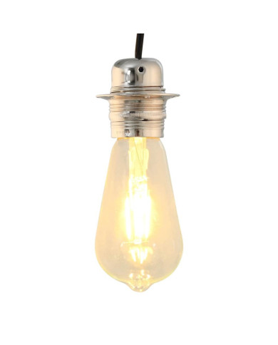 Douilles de lampe 2 pcs nickel satiné E27 | Mobilier & Déco