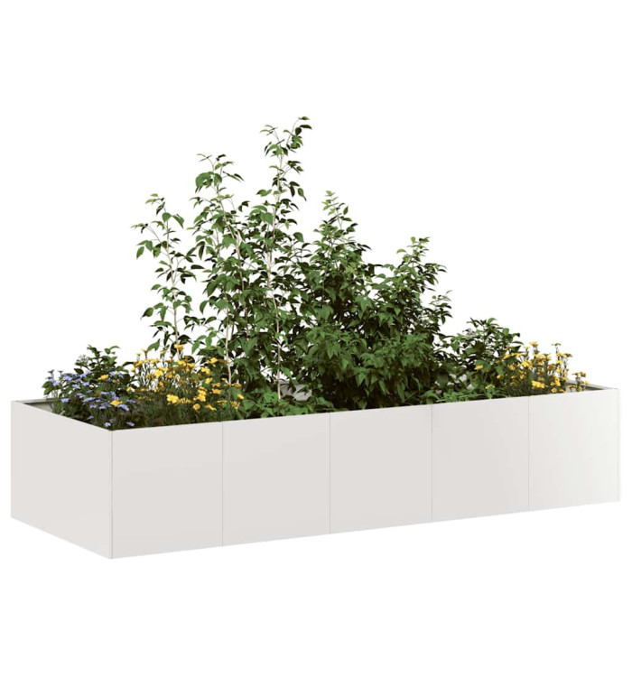 Jardinière 200x80x40 cm acier inoxydable | Mobilier & Déco