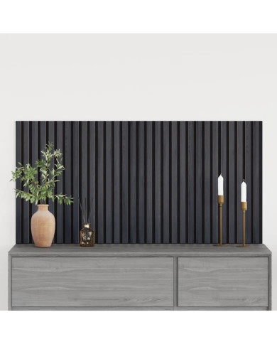 Panneaux muraux acoustiques 2pcs lattes 60,5x60cm placage chêne | Mobilier & Déco