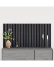 Panneaux muraux acoustiques 2pcs lattes 60,5x60cm placage chêne | Mobilier & Déco