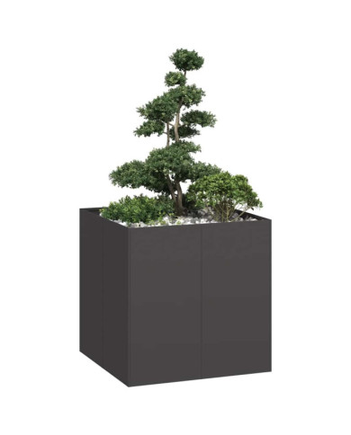 Jardinière noir 80x80x80 cm acier | Mobilier & Déco