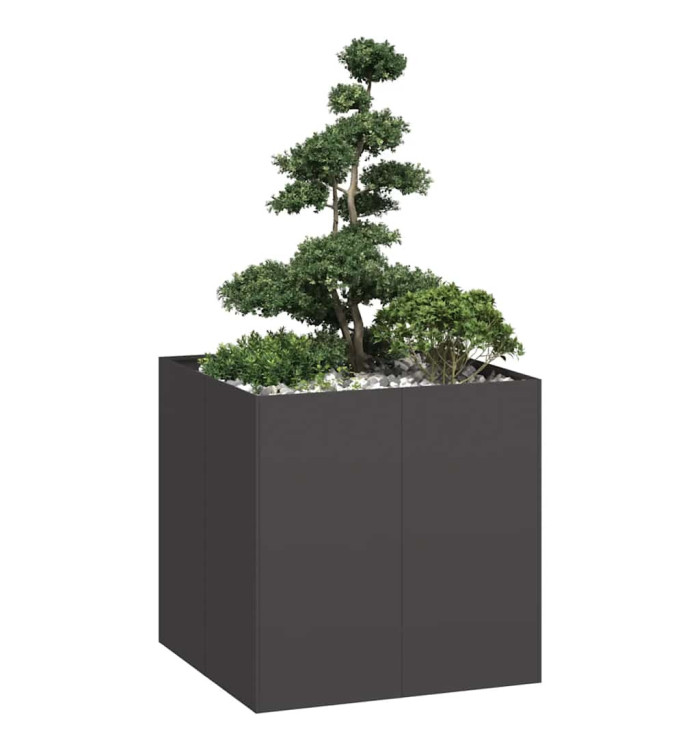 Jardinière noir 80x80x80 cm acier | Mobilier & Déco