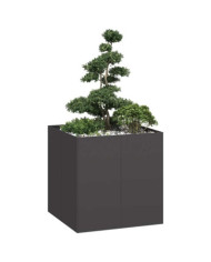 Jardinière noir 80x80x80 cm acier | Mobilier & Déco