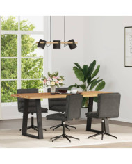 Chaises à manger lot de 4 noir similicuir | Mobilier & Déco