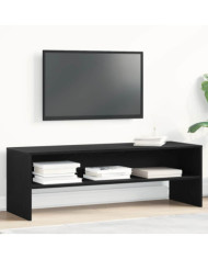 Meuble TV chêne noir 120x40x40 cm bois d'ingénierie | Mobilier & Déco