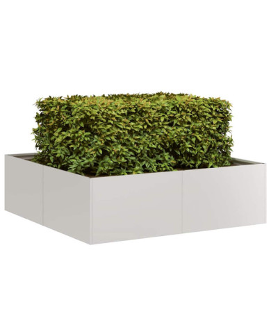 Jardinière 100x100x30 cm acier inoxydable | Mobilier & Déco
