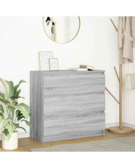 Buffet sonoma gris 80x35x76 cm bois d'ingénierie | Mobilier & Déco