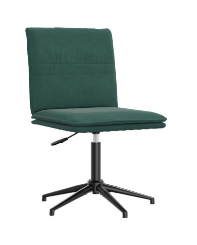 Chaise de salle à manger Vert foncé Velours | Mobilier & Déco