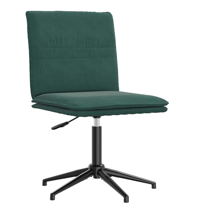 Chaise de salle à manger Vert foncé Velours | Mobilier & Déco