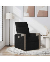 Fauteuil inclinable Noir Tissu | Mobilier & Déco