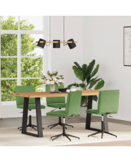 Chaises à manger lot de 4 vert clair velours | Mobilier & Déco
