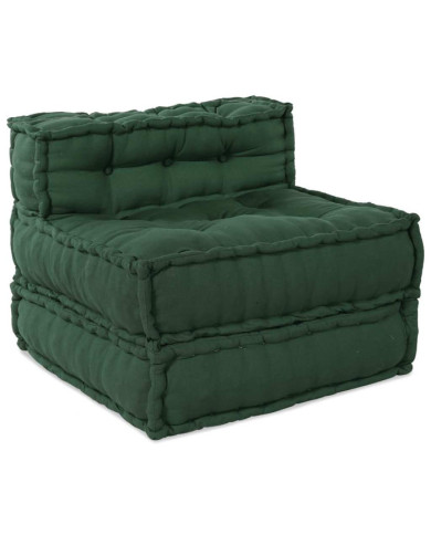 Pouf modulaire vert 70x70x54 tissu | Mobilier & Déco