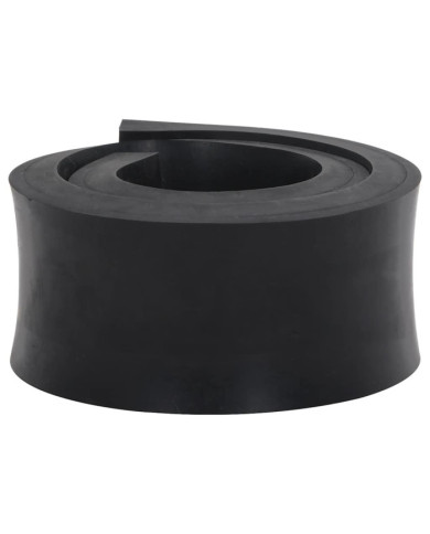Bordure en caoutchouc de chasse-neige noir 100x10x2 cm | Mobilier & Déco