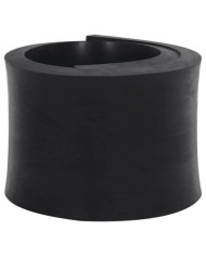 Bordure en caoutchouc de chasse-neige noir 80x15x2 cm | Mobilier & Déco