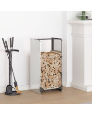 Portant de bois de chauffage 40x30x80 cm acier inoxydable | Mobilier & Déco