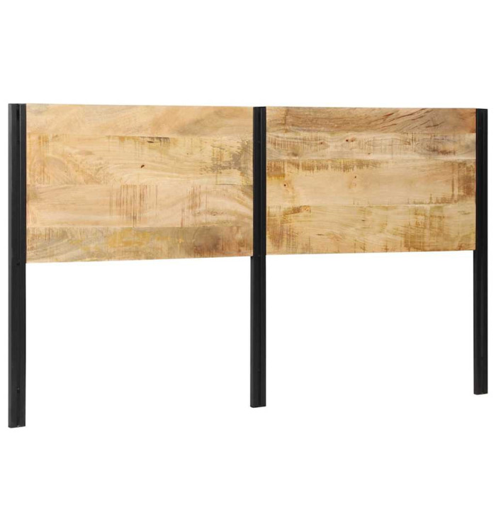 Tête de lit 180 cm bois massif manguier et fer | Mobilier & Déco