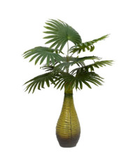 Palmier artificiel 9 feuilles 65 cm vert | Mobilier & Déco