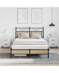 Cadre de lit sans matelas chêne sonoma 120x190 cm | Mobilier & Déco