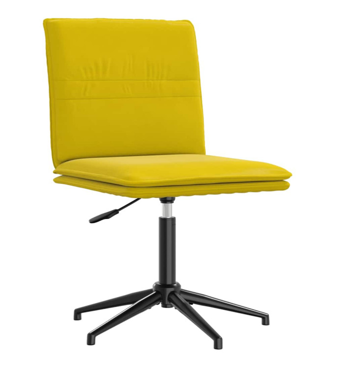 Chaise à manger Jaune Velours | Mobilier & Déco