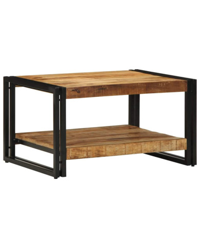 Table basse 70x50x38 cm bois de manguier massif brut | Mobilier & Déco