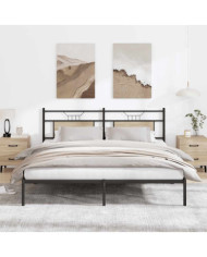 Cadre de lit sans matelas chêne sonoma 183x203 cm | Mobilier & Déco
