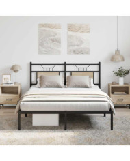 Cadre de lit sans matelas chêne sonoma 150x200 cm | Mobilier & Déco