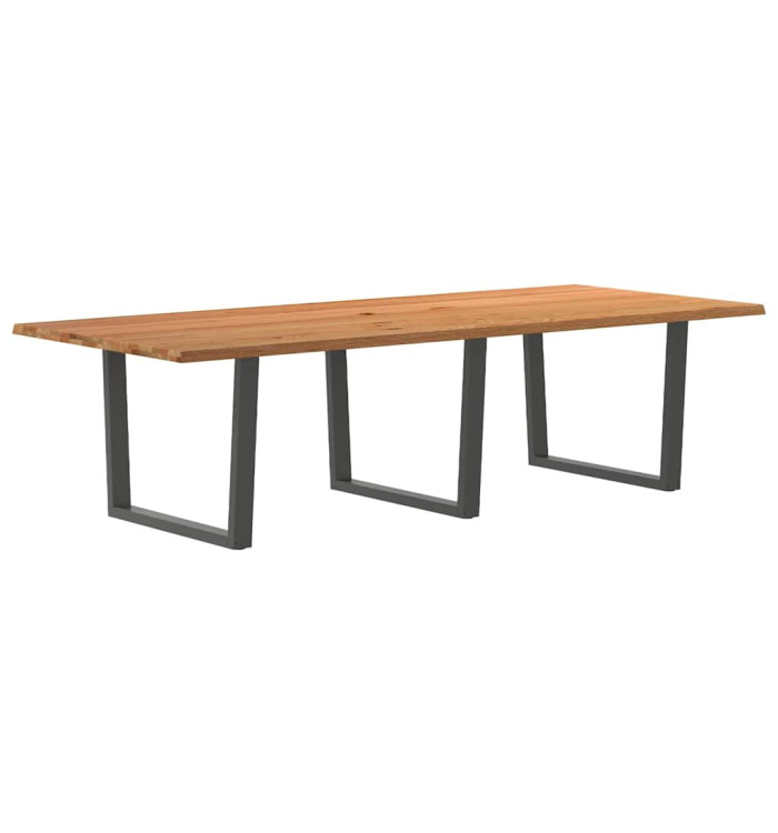 Table à manger et bord vivant 280x120x74cm bois massif de chêne | Mobilier & Déco