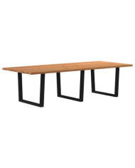 Table à manger et bord vivant 280x120x74cm bois massif de chêne | Mobilier & Déco