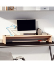 Support de moniteur 100x27x15 cm Bois de pin solide | Mobilier & Déco