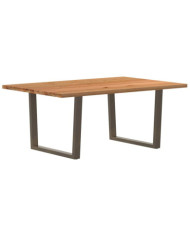 Table à manger 180x120x74 cm bois de chêne massif rectangulaire | Mobilier & Déco