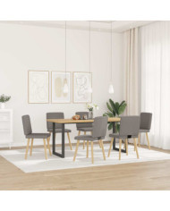Chaises à manger lot de 6 taupe tissu | Mobilier & Déco