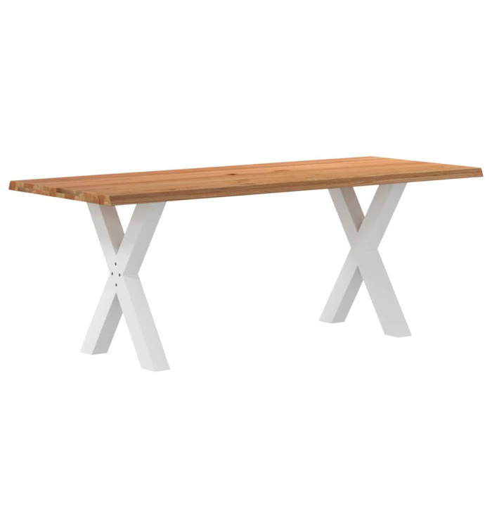 Table à manger et bord naturel bois massif chêne rectangulaire | Mobilier & Déco