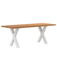 Table à manger et bord naturel bois massif chêne rectangulaire | Mobilier & Déco
