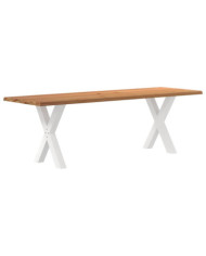 Table à manger et bord naturel bois massif chêne rectangulaire | Mobilier & Déco
