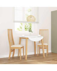 Chaises à manger coussins 2 pcs bois massif caoutchouc | Mobilier & Déco