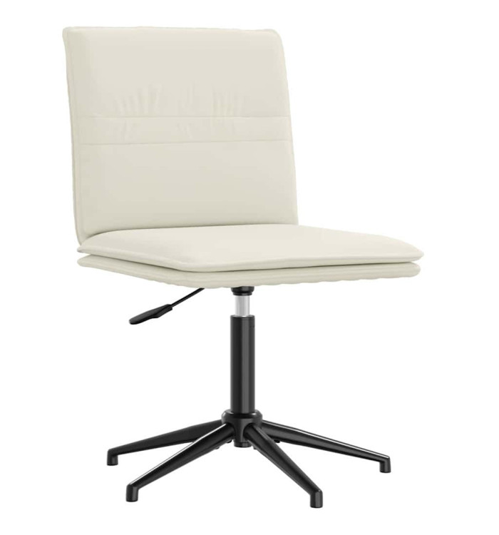 Chaise à manger Crème Velours | Mobilier & Déco
