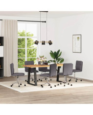 Chaises à manger lot de 6 gris similicuir | Mobilier & Déco