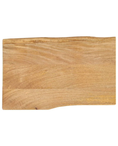 Dessus de table 70x40x2,5 cm bord vivant bois massif manguier | Mobilier & Déco