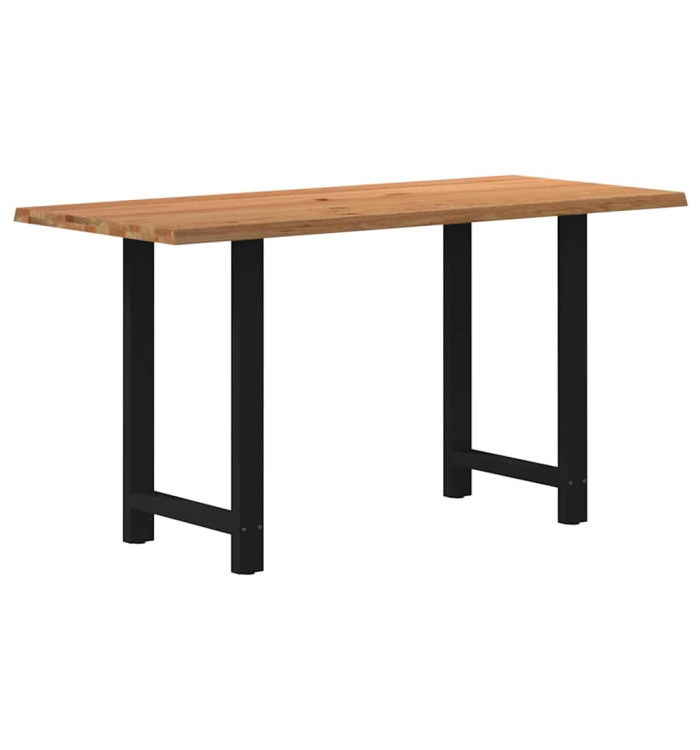 Table de bar rectangulaire en bois massif de chêne marron clair 180 x 80 x 92 cm | Mobilier & Déco