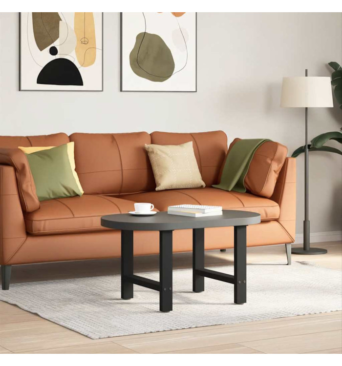 Pieds de table basse Noir 2 pièces 50 x (42-43) cm Acier | Mobilier & Déco