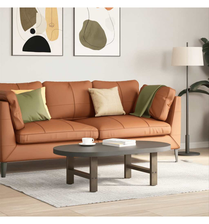 Pieds de table basse en acier naturel 2 pièces 50 x (30-31) cm Acier | Mobilier & Déco