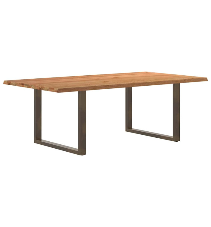 Table à manger et bord naturel bois massif chêne rectangulaire | Mobilier & Déco