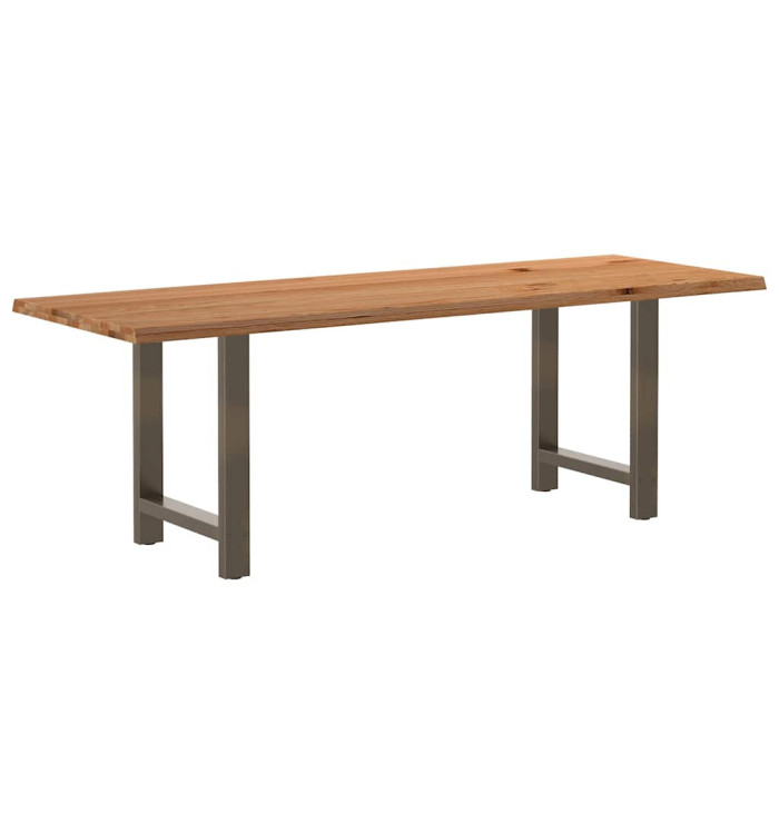 Table à manger et bord naturel bois massif chêne rectangulaire | Mobilier & Déco