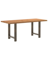 Table à manger et bord naturel bois massif chêne rectangulaire | Mobilier & Déco