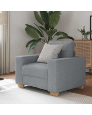Fauteuil Gris clair 60 cm Tissu | Mobilier & Déco